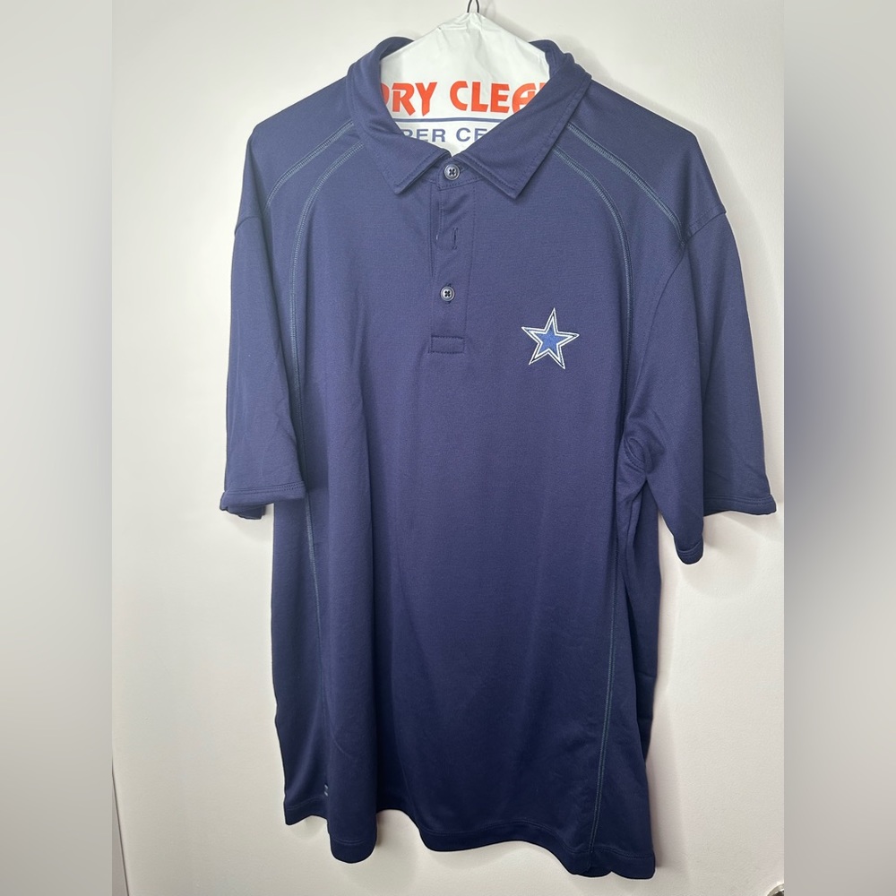 Tommy Bahama Men's NFL Cowboys Em fielder Polo Shirt - Large